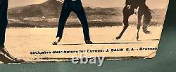 Elvis Presley Ad Store Display New Denim Jeans J. Salik 1950's Brussels RARE