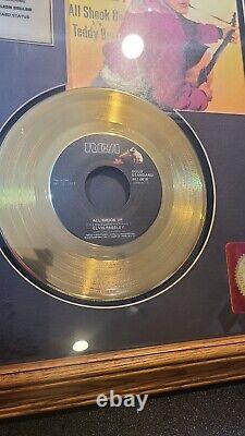 Elvis Presley All Shook Up 45 RPM Gold Plated Record Rare Novelty Award
