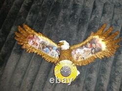 Elvis Presley American Eagle Wall Sculpture 2012 RARE Bradford Exchange