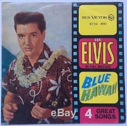 Elvis Presley- Another Rare Original Worldwide Ep From Greece-blue Hawaii