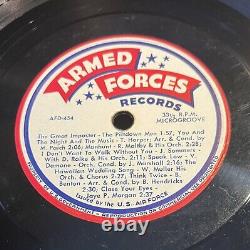 Elvis Presley Armed Forces Radio Records AFD-454 LP 1961 Original Various RARE