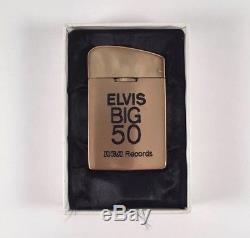 Elvis Presley BIG 50 Lighter Colonel Tom Parker Rare Unused Flawless Condition
