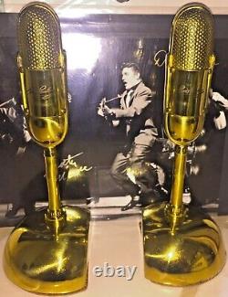 Elvis Presley? BRASS AUTOGRAPHED MICROPHONE Bookends? © EPE Mint Rare