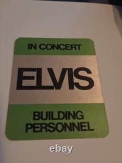 Elvis Presley Backstage Pass. Rare Green Rectangular. Original. Mint