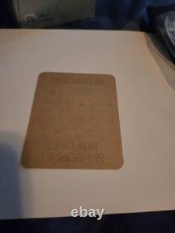 Elvis Presley Backstage Pass. Rare Green Rectangular. Original. Mint