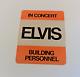 Elvis Presley Backstage Pass. Rare Orange Rectangular. 1 Of 6 Colors. Mint