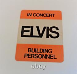 Elvis Presley Backstage Pass. Rare Orange Rectangular. Original. Mint