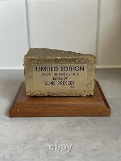 Elvis Presley Beverly Hills Mansion Gold Plated Brick RARE Numbered 411