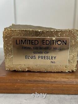 Elvis Presley Beverly Hills Mansion Gold Plated Brick RARE Numbered 411