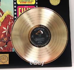 Elvis Presley Blue Hawaii Gold Lp Ltd Edition Rare Record Display