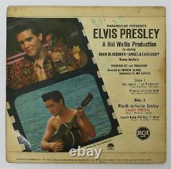 Elvis Presley Blue Hawaii Ost Rare 7 Ep Israel Ps Black Rca Laminated Cover
