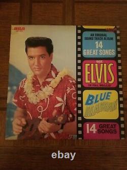 Elvis Presley Blue Hawaii WithNew Sticker # On Spine Vinyl Record 1977 NM Rare