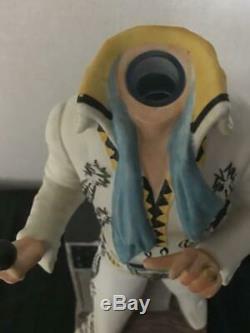 Elvis Presley Bourbon Bottle pottery Figure Music Box McCORMICK rare