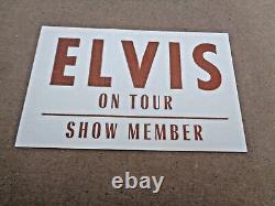 Elvis Presley Brown Show Member 70s Backstage Pass. Rare. Mint