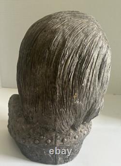 Elvis Presley Bust Sculptor signed Mike Makras Rare 15, 44lbs LARGE Heavy 1977