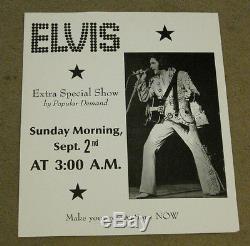 Elvis Presley By Popular Demand Extra Special Show Oversize Poster 16 x 19 RARE