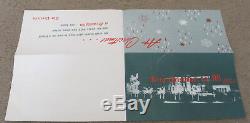 Elvis Presley Christmas Card With Graceland Envelope 1950's Original Green RARE