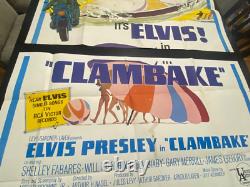 Elvis Presley Clambake 1967 Original Three Sheet Movie Poster -RARE