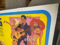 Elvis Presley Clambake 1967 Original Three Sheet Movie Poster -RARE