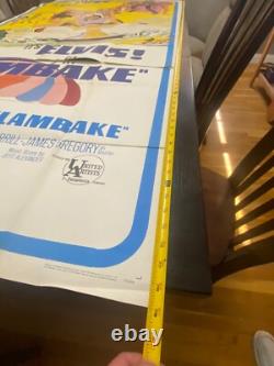 Elvis Presley Clambake 1967 Original Three Sheet Movie Poster -RARE