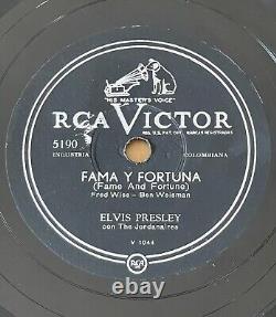 Elvis Presley Colombia 78 RPM Ultra Rare Fame And Fortune / Stuck On You Ex