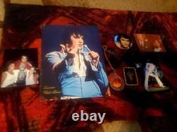 Elvis Presley Concert Program. Rare Photos Buttons Mecklace 1970s