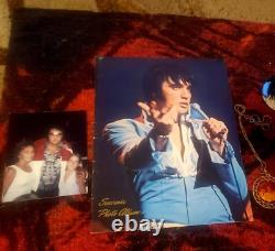 Elvis Presley Concert Program. Rare Photos Buttons Mecklace 1970s
