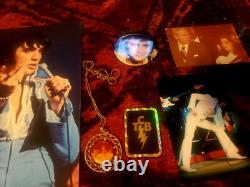 Elvis Presley Concert Program. Rare Photos Buttons Mecklace 1970s