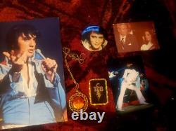 Elvis Presley Concert Program. Rare Photos Buttons Mecklace 1970s