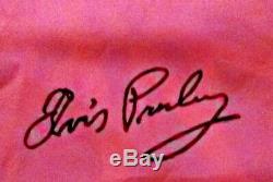 Elvis Presley Concert Scarf Dual Autograph Signature Las Vegas Collectible RARE