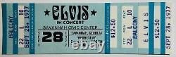 Elvis Presley Concert Ticket 1977 Orig Mint Unused Savannah GA Sept 28 B RARE
