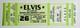 Elvis Presley Concert Ticket 1977 Orig Mint Unused Terre Haute In Sept 26 G Rare