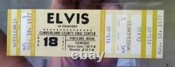 Elvis Presley Concert Ticket, Rare Wheelchair Section, 8 / 18 / 1977