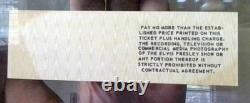 Elvis Presley Concert Ticket, Rare Wheelchair Section, 8 / 18 / 1977