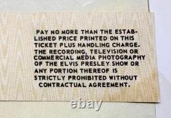 Elvis Presley Concert Ticket, Rare Wheelchair Section, 8 / 18 / 1977