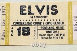 Elvis Presley Concert Ticket, Rare Wheelchair Section, 8 / 18 / 1977 Elvis Presley Concert Ticket, Rare Wheelchair Section, 8 / 18 / 1977