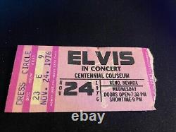 Elvis Presley Concert Ticket Stub Reno Nevada 1976 RARE