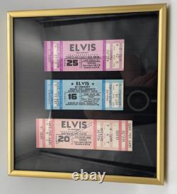 Elvis Presley Concert Tickets / Elvis Presley's Final Concert Tour Tickets Rare