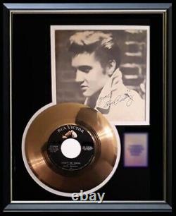 Elvis Presley Don't Be Cruel 45 RPM Gold Record Rare Autograph Signed Printed