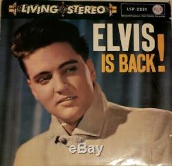 Elvis Presley ELVIS IS BACK! LSP-2231 LIVING STEREO Very Rare GERMAN Pink RCA