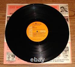 Elvis Presley ELVIS Rigid Vinyl Orange Labels Rare Hollywood Pressing