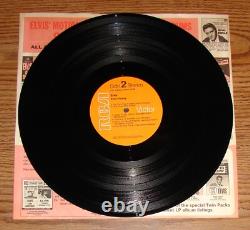 Elvis Presley ELVIS Rigid Vinyl Orange Labels Rare Hollywood Pressing