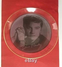 Elvis Presley EPE 1956 glass ashtray/coaster With CLEAR Rim Very Rare