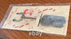 Elvis Presley EPE Dog Tag Key Chain With Card Intact 1956 Rare