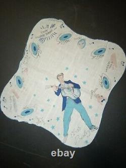 Elvis Presley EPE Handkerchief 1956 RARE Original Blue