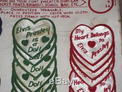 Elvis Presley EPE Store Display With Iron On Patches Emblems RARE 1956