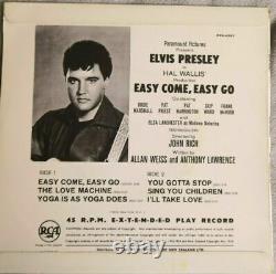 Elvis Presley Easy Come Easy Go New Zealand RCA EP 7'' PS MEGA RARE king of rock