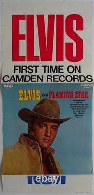 Elvis Presley Elvis Camden Promotional Poster 1969 Flaming Star Rare