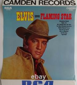 Elvis Presley Elvis Camden Promotional Poster 1969 Flaming Star Rare