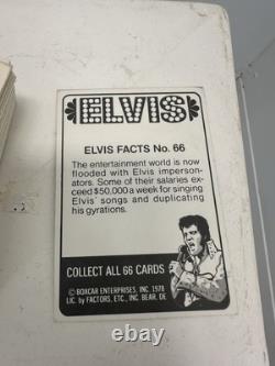 Elvis Presley Elvis Facts Set Of 66 Collectible Cards Deck RARE